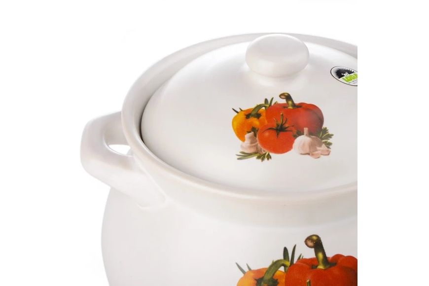 Керамічна каструля NCA1POT 3300ml White h16-006 фото