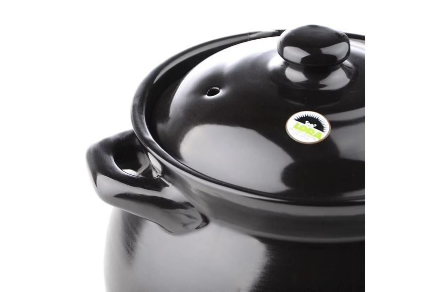 Керамічна каструля NCA1POT 3300ml Black h16-005 фото