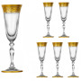Набор бокалов для шампанского 6шт 135ml Gold Версаль NGC34SETCHAMP