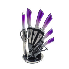 Набір ножів із підставкою 9шт Violet (NS43SETKN)